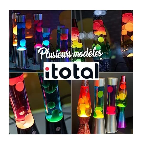 I-TOTAL - Magma Lava Lamp - Glitter (Enhörning) - 8052877049585