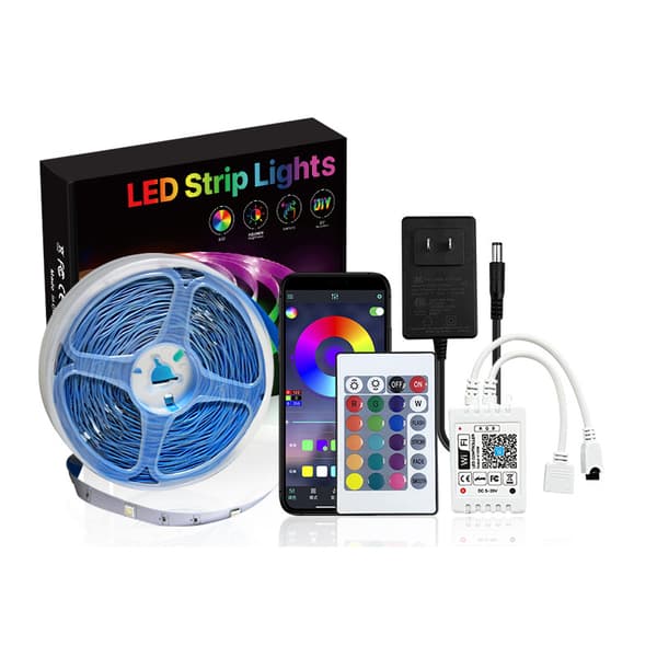 INF 24-tasters WiFi Smart LED Strip Light Kit med stemmekontroll 0