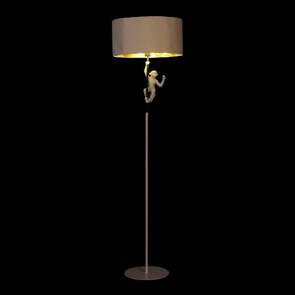 Golvlampa DKD Home Decor 8424001827312 44 x 44 x 166 cm Svart Gyllene Metall Vit Harts 220 V 50 W (2 antal)