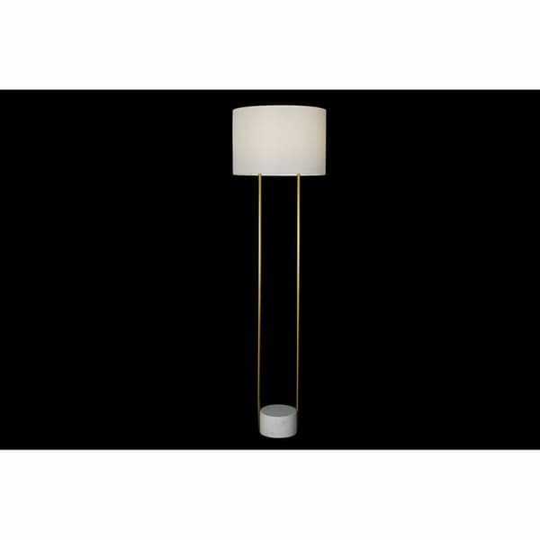 Gulvlampe DKD Home Decor Hvid Gylden Metal Marmor 50 W 220 V 48 x 48 x 170 cm