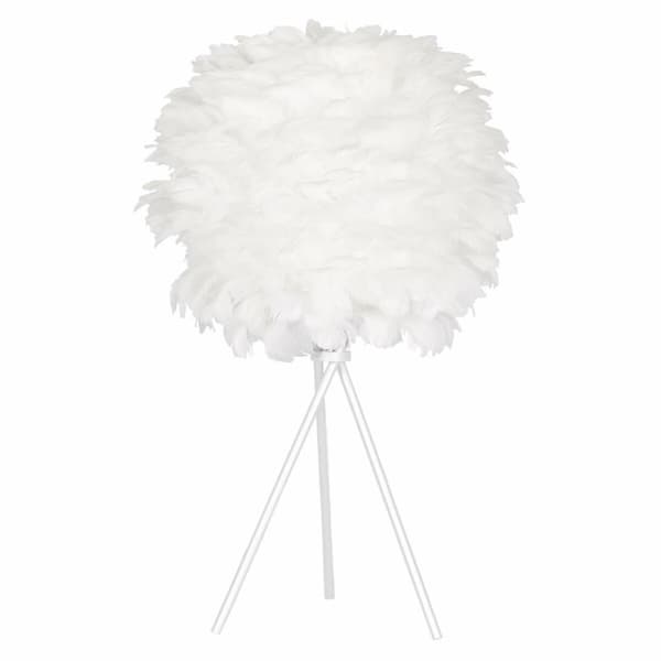 Bordslampa DKD Home Decor Vit Metall Fjäder (42 x 42 x 60 cm)