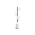Miniatyrbillede 1 af 4: Bordlampe DKD Home Decor Hvid Sølvfarvet Krystal Marmor 220 V 15 x 15 x 68 cm