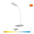 Miniatyrbillede 2 af 3: Skrivebordslampe EDM 30115 Sølvfarvet polypropylen 7 W 400 lm 9 x 13 x 33 cm Flexo/skrivebordslampe