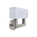 Pikkukuva 1 / 4: Seinälamppu DKD Home Decor Hopeinen Metalli Polyesteri Valkoinen 220 V 40 W (25 x 14 x 24 cm)