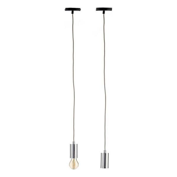 Taklampa 220-250 V 60 W Silvrig Metall (6 antal)