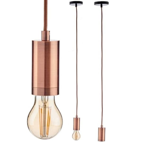 Loftslampe Bronze Metal 60 W 9,5 x 9,5 x 9,7 cm (6 enheder)