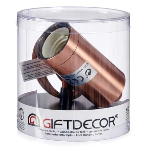 Loftslampe Bronze Metal 60 W 9,5 x 9,5 x 9,7 cm (6 enheder)