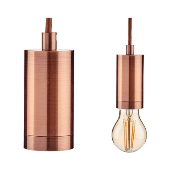 Loftslampe Bronze Metal 60 W 9,5 x 9,5 x 9,7 cm (6 enheder)