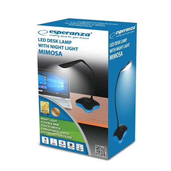 Skrivbordslampa Esperanza ELD105K Grön 80 polypropen Plast