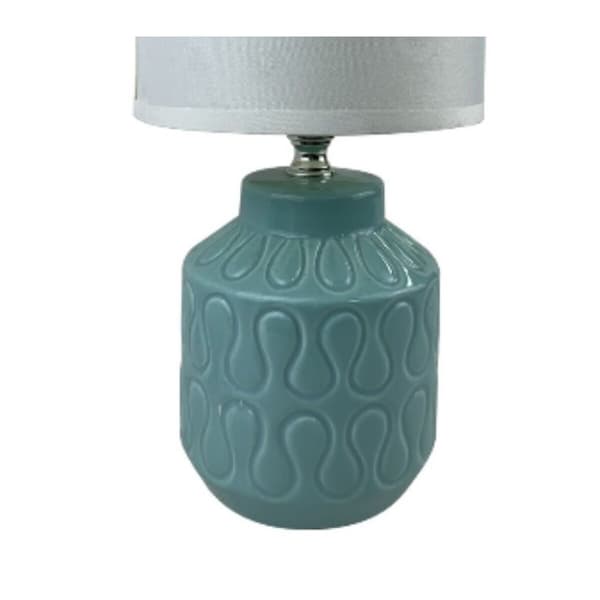 Bordslampa Versa Lizzy Blå Keramik 13 x 26,5 x 10 cm