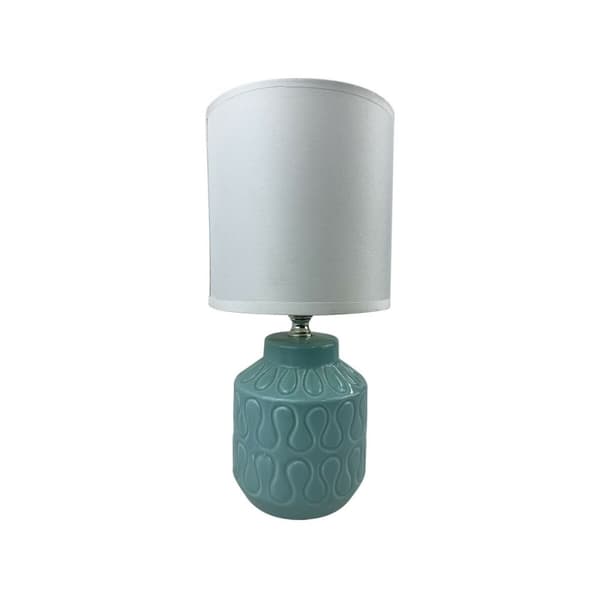 Bordslampa Versa Lizzy Blå Keramik 13 x 26,5 x 10 cm