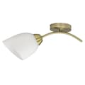 Miniatyrbillede 1 af 6: Væglampe Activejet Hvid Gylden Metal Glas 40 W 40 x 12 x 20 cm (1 Dele)
