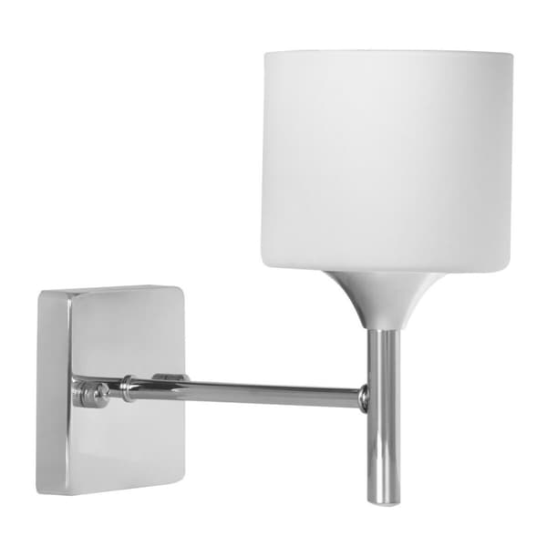 Væglampe Activejet AJE-MIRA 1P Hvid Sølvfarvet Metal 40 W 23 x 21,5 x 11,5 cm (1 Dele) Sølv, Hvid