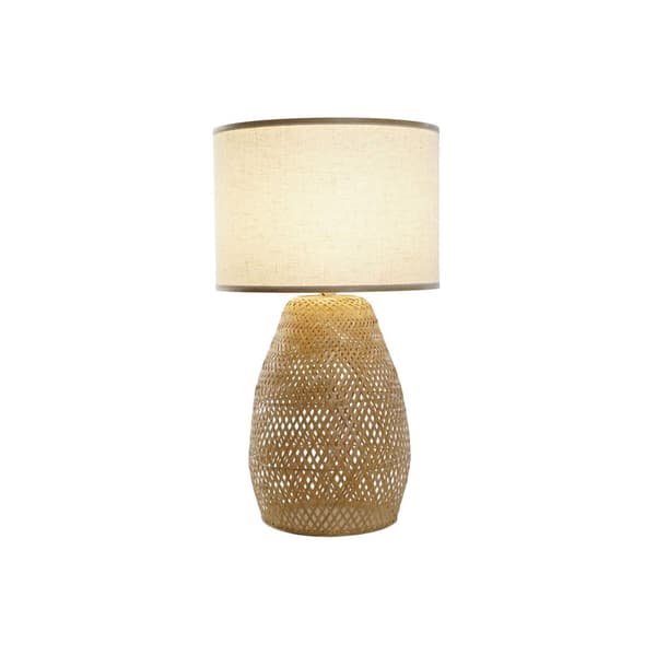 Bordslampa DKD Home Decor Brun Naturell Bambu 50 W 220 V 40 x 40 x 71 cm