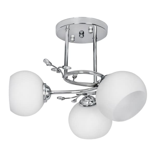 Taklampa Activejet AJE-IRMA 3P Vit Silvrig Metall 40 W 39 x 29 x 35 cm Silver