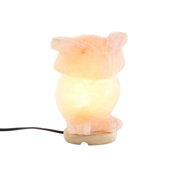 Bordslampa DKD Home Decor Rosa Salt Akaciaträ 15 W 220 V 14 x 14 x 18 cm