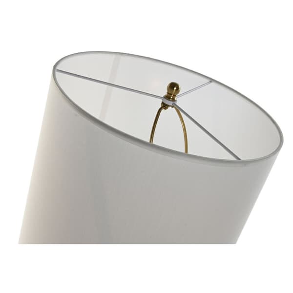 Bordslampa Home ESPRIT Vit Gyllene Järn 50 W 220 V 35 x 35 x 78 cm