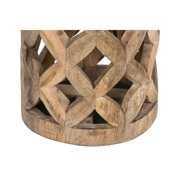 Golvlampa Home ESPRIT Beige Naturell Mangoträ 220 V 41,5 x 41,5 x 158 cm