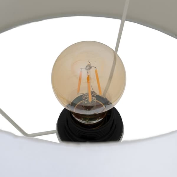 Bordslampa Vit Svart Gyllene Järn 40 W 33 x 33 x 63,5 cm