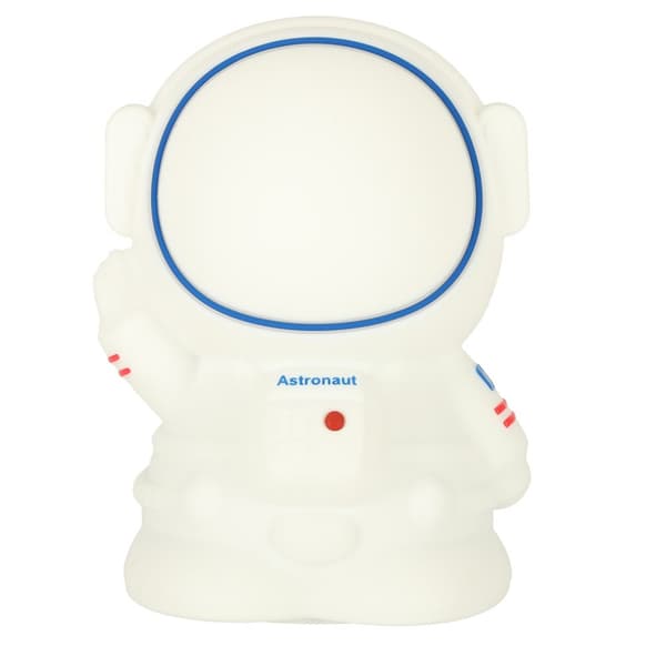 Silikone 8 LED USB natlampe til børn, hvid, astronaut