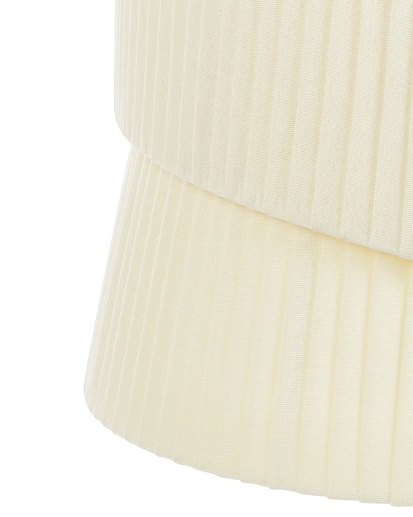 Pendellampe Beige Polyester Terylene Stof 178 cm Belysning Hængende Lys Moderne Boho Design