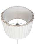 Miniatyrbillede 5 af 11: Gulvlampe Beige Hvid Polyester Terylen Jern 154 cm Tromleskærm Lys Soveværelse Stue Retro Klassisk