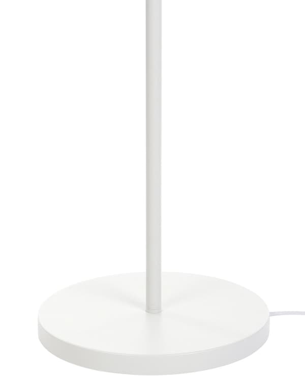 Gulvlampe Beige Hvid Polyester Terylen Jern 154 cm Tromleskærm Lys Soveværelse Stue Retro Klassisk