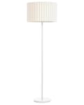 Miniatyrbillede 1 af 11: Gulvlampe Beige Hvid Polyester Terylen Jern 154 cm Tromleskærm Lys Soveværelse Stue Retro Klassisk