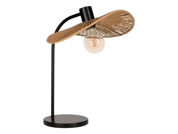 EGLO SIRUELA BORD H465 E27 SORT/NATUR FSC