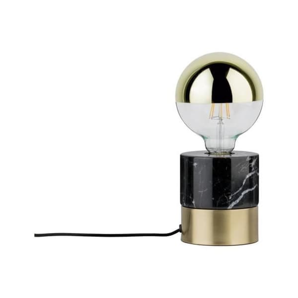 Bordslampa LED E27 20 W Paulmann Vala 79742 svart, marmor, mässing