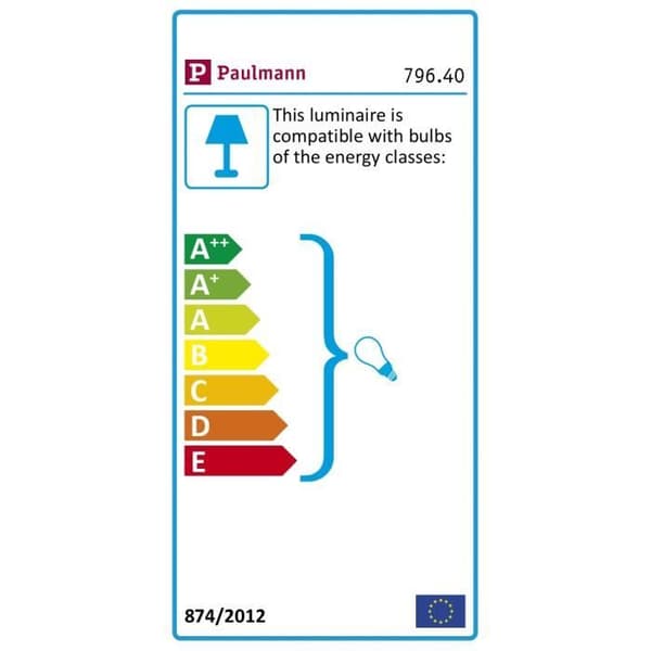 Paulmann 79640 Neordic Talin bordslampa 1 låga Trä