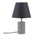 Miniatyrbild 2 av 4: Paulmann 79622 Bordlampa Neordic Tem 1 ljuskälla med lampskärm i tyg / Koppar / Betong