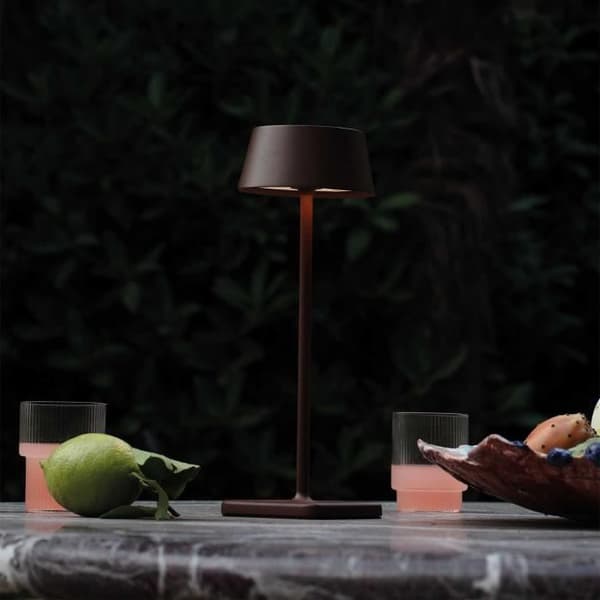 Ideal Lux PURE Integrerad LED-bordslampa Kaffebrun 230Lm 3000K IP54