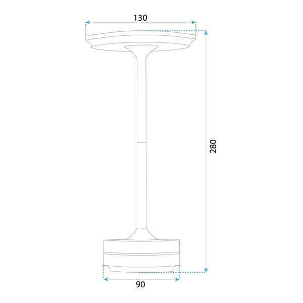 Liten lampa APP1373-T grå