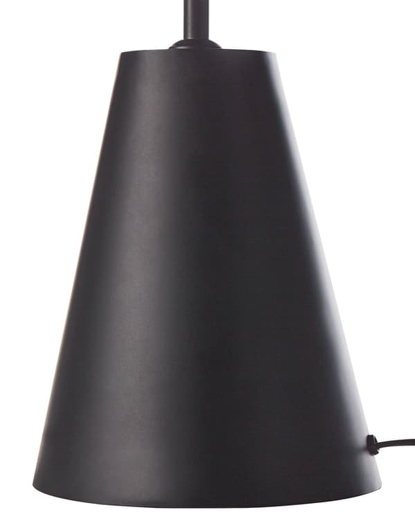 Pöytävalaisin musta rauta 31 x 31 x 48 cm käsintehty maalattu moderni minimalistinen tyyli
