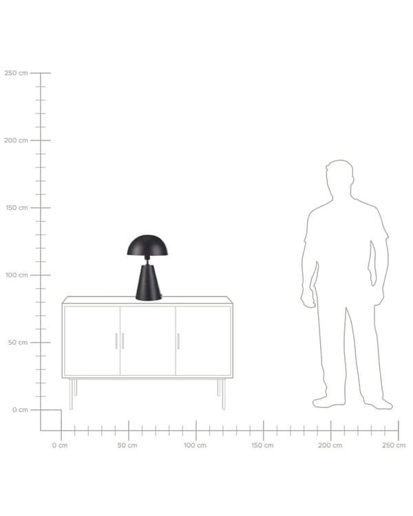 Pöytävalaisin musta rauta 31 x 31 x 48 cm käsintehty maalattu moderni minimalistinen tyyli