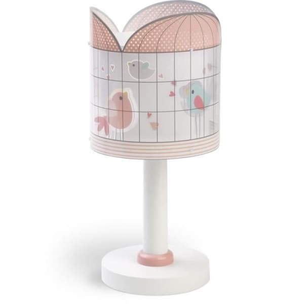 Lampe - Dalber - Små Fåglar - Rosa - 1 glödlampa - Inomhus