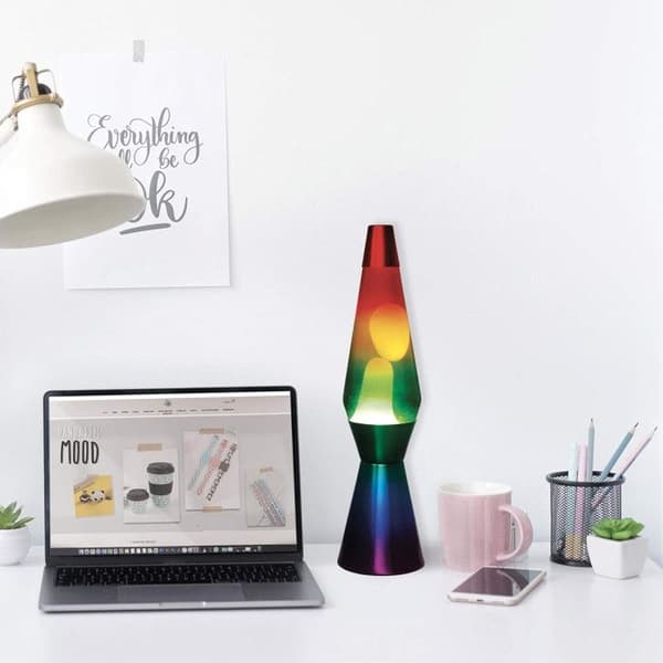 Lava Lamp - ITotal - XL1767 - 36 cm - Regnbåge - Vintage - Elektrisk