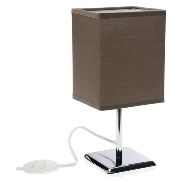 Bordslampa Metall Keramik Textil (11 x 27,5 x 13 cm) - Vit