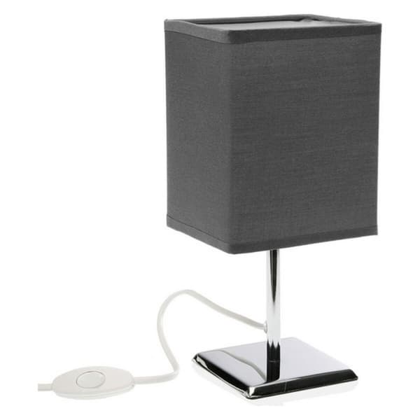 Bordslampa Metall Keramik Textil (11 x 27,5 x 13 cm) - Vit