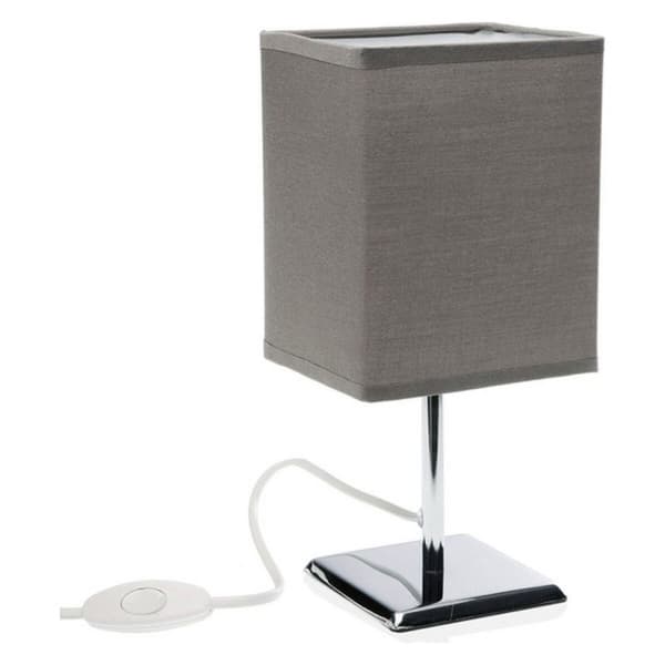Bordslampa Metall Keramik Textil (11 x 27,5 x 13 cm) - Vit