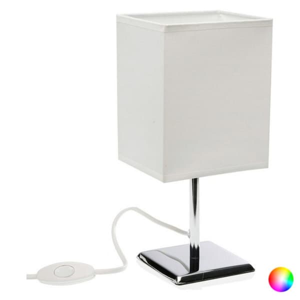 Bordslampa Metall Keramik Textil (11 x 27,5 x 13 cm) - Vit