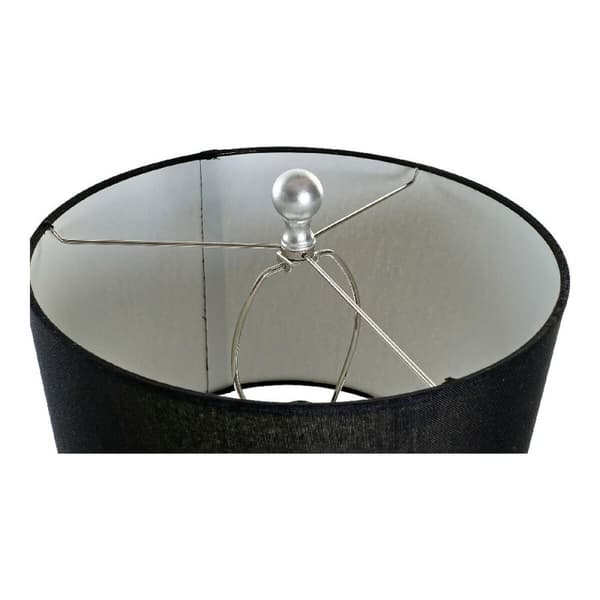 Bordslampa DKD Home Decor Svart Silvrig Harts 60 W 220 V 33 x 33 x 74 cm
