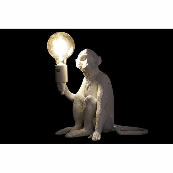 Bordslampa DKD Home Decor 33 x 32 x 31 cm Svart Vit Harts 220 V 50 W (2 antal)