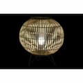 Miniatyrbild 2 av 4: Bordslampa DKD Home Decor Svart Metall Brun Bambu (36 x 36 x 37 cm)