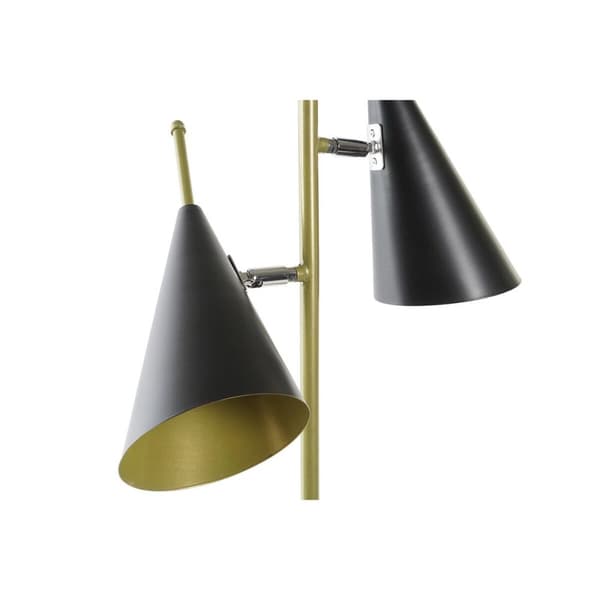 Bordslampa DKD Home Decor Svart Gyllene Metall 25 W 220 V 38 x 16 x 64 cm