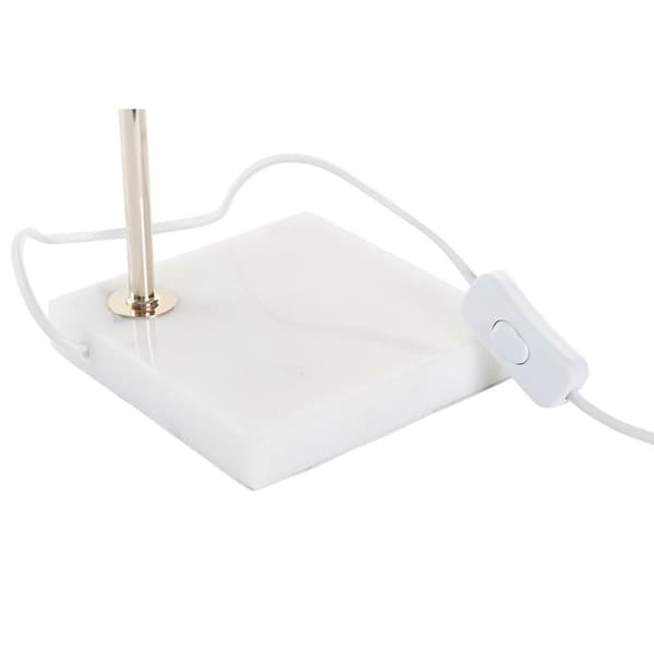 Bordslampa DKD Home Decor Gyllene Vit (15 x 15 x 33 cm)