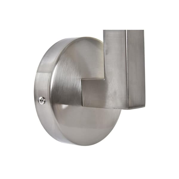 Vägglampa DKD Home Decor Silvrig Metall Polyester Vit 220 V 40 W (12 x 10 x 22 cm)