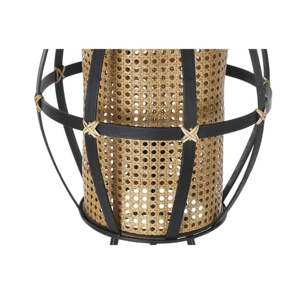 Golvlampa DKD Home Decor Brun Svart Metall Bambu 50 W 220 V 38 x 38 x 119 cm