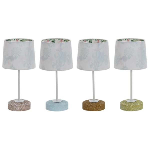 Bordslampa DKD Home Decor Keramik 16 x 16 x 33 cm Multicolour 220 V 25 W 4 Delar
